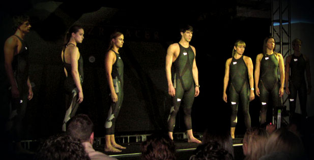 Swimsuit unveiling.