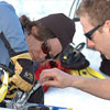 Students working on Artic 'Rover'